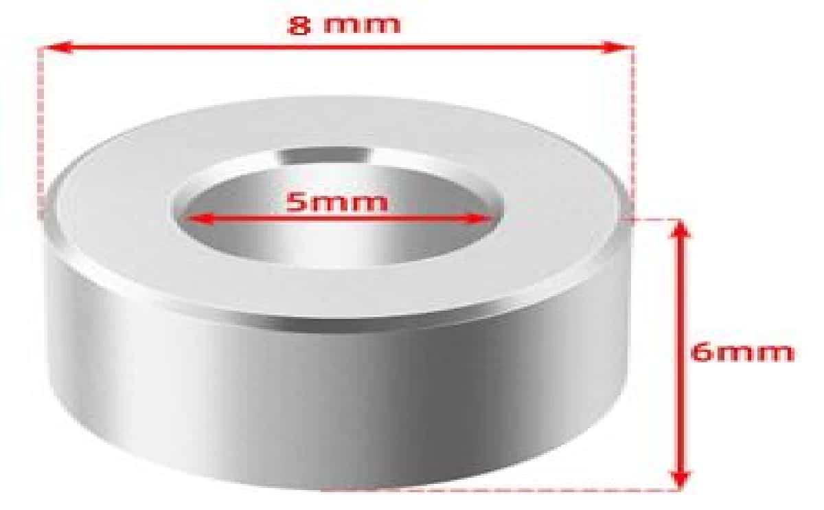spacer high quality M5 aluminium material for 3d printer machine