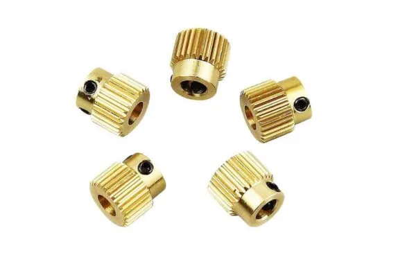 Extruder gear MK8 26/40 extruder gear brass precise teeth high quality for 3d printer - Image 4