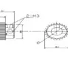 Extruder gear MK8 26/40 extruder gear brass precise teeth high quality for 3d printer - Image 3