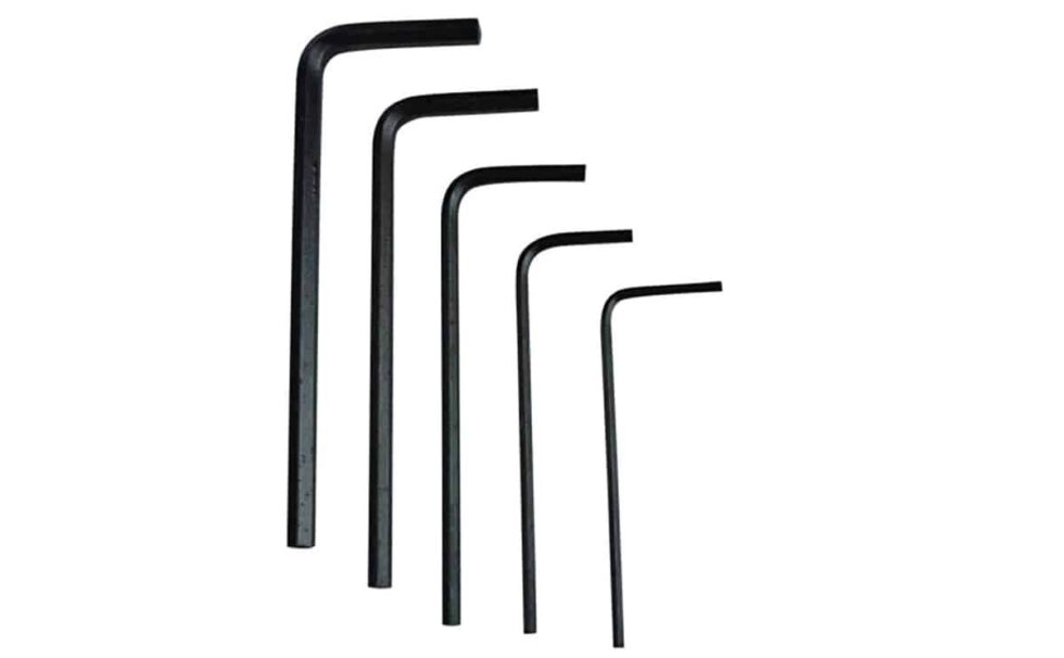 Allen keys M1.5, M2, M3, M4 & M6 well coated 3d printer allen key set