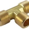 Brass male tee fitting BSP compression pipe fittings for plumbing oil gas and steam applications - Image 3