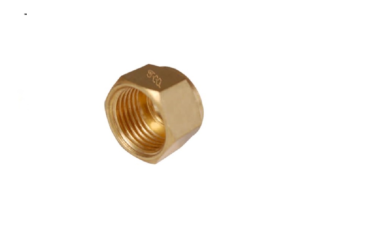 Brass nut compression pipe fittings for oil, gas stream application