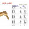 ND507 brass fittings house elbow 2
