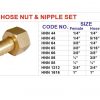 ND512 brass fittings house Nipple set 2