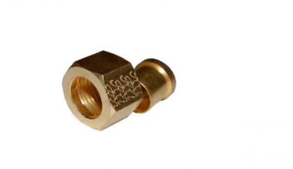 Brass solder nut