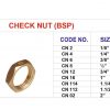 ND528 brass fittings check nut 2