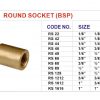 ND528 brass fittings round Socket 2