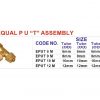 ND536 brass fittings Equal p u assm 2