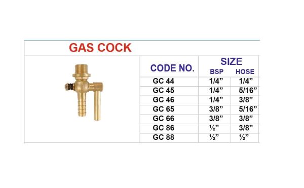 ND558 brass fittings gas cock 2