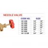 ND559 brass fittings needle valve 2