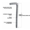 L spanner Type Induction Hardened L Shaped Socket Handle for automobile hand tools - Image 3