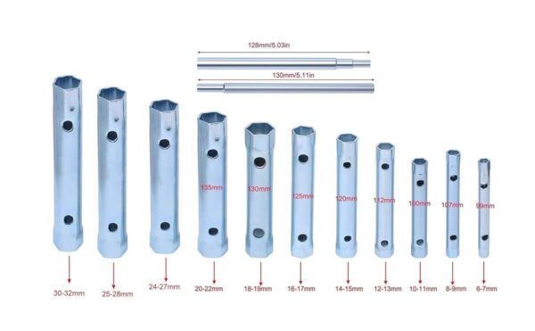 Tubular spanner wrench carbon steel chrome vanadium coated for automobile and mechanical applications - Image 4