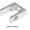 Aluminum profile fixing block