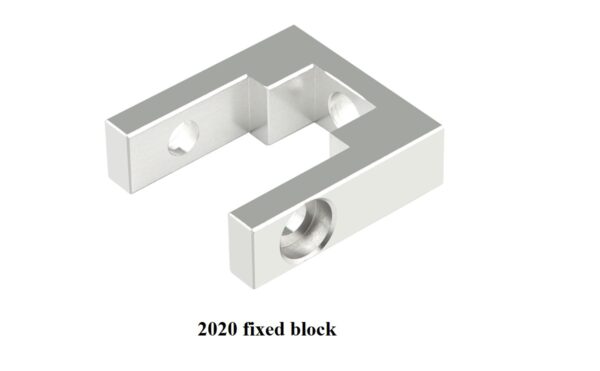 Aluminum profile fixing block
