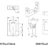 Aluminum profile fixing block 2020/2040 for MGN12H linear guide rail fixed block for 3D printer - Image 3