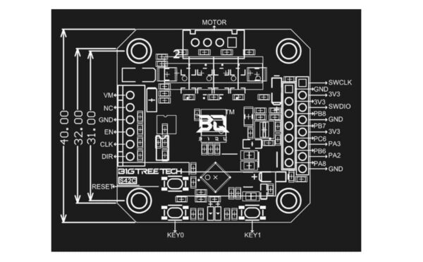Bigtreetech S42C v1.0 closed loop driver board with OLED display for 3D printer - Image 3