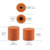 Silicone solid spacer hot bed leveling 3D printer heatbed part - Image 2