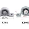Kp08 bearing 8mm and Kp000 bearing 10mm inner diameter high quality screw rod support pillow block flange bearing - Image 2