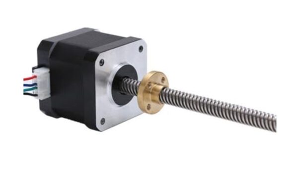 Stepper motor with leadscrew