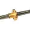 Single Start Lead Screw Thread 2mm Pitch 2mm with Brass Circle Nut Threaded Lead Screw Rod for 3D Printer - Image 2
