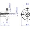 Single Start Lead Screw Thread 2mm Pitch 2mm with Brass Circle Nut Threaded Lead Screw Rod for 3D Printer - Image 3