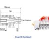 E3D V6 J-head hotend kit 12v/24v Direct 1.75mm 3d printer hot end extruder improved metal version for 3d printer - Image 2