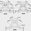 3 Way Corner Connector for Aluminum Extrusion Profile 2020 3030 4040 Series - Image 2
