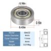 Radial ball bearing 694ZZ bearing 4x11x4 stainless steel shielded new miniature bearings for 3d printer - Image 3