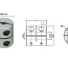 Aluminium rigid coupling 6.35x8mm high quality shaft coupling for 3D printer - Image 2