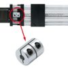 Aluminium rigid coupling 6.35x8mm high quality shaft coupling for 3D printer - Image 3
