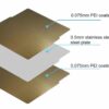 Bambu Lab Build Plate 257x257mm PEI Double side smooth and texture Spring Steel Sheet for P1P X1 3D Printer Machine - Image 3