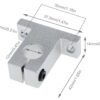 SK12 linear bearing 12mm rail support XYZ for 3d printer - Image 4