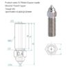 Creality K1 Copper Nozzle Size 0.4mm for 1.75mm Filament - Image 3