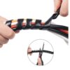 Spiral Cable Wrap Dia 8mm and 10mm Spiral Wire Wrap Cord Covers Bundle Sleeve Hose for Computer Electrical Wire Organizer - Image 2