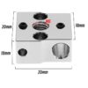 CR6 SE Heating Block Compatible with Creality CR-6 SE CR-6 Max CR-5 PRO 3D Printers Red Copper with Nickel Plating - Image 3