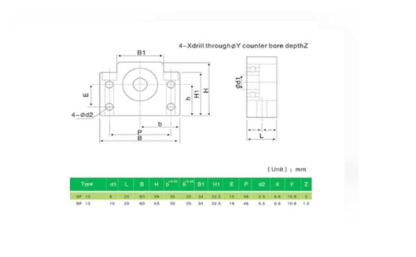 BF10 Ball screw