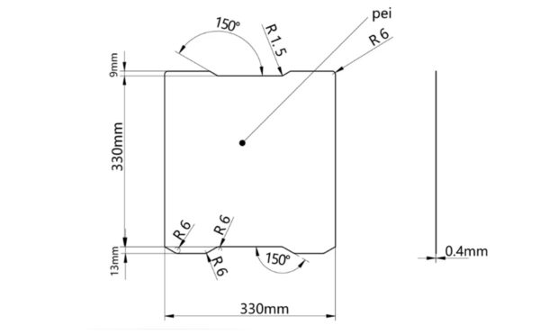 Double Sided PEI Sheet Textured and Smooth PEI Powder Coated Spring Steel with Magnetic Base for 3D Printers - Image 2