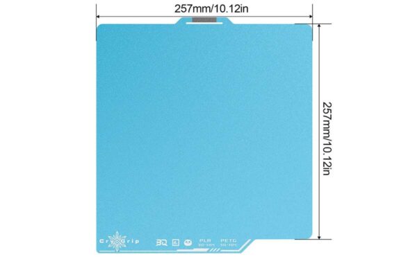 BIQU panda Buildplate CryoGrip Pro Frostbite Size 257mmx257mm For Bambulab P1,X1,A1 3D Printer - Image 2