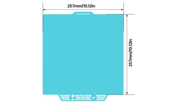 BIQU panda Buildplate CryoGrip Pro Glacier 257mm x 257mm For Bambulab P1,X1,A1 3D Printer - Image 3