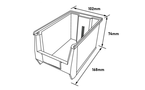 Bull Bin 5 FPO Crate – Heavy-Duty Plastic Storage & Transport Solution - Image 2