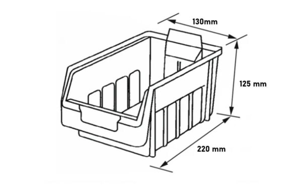 SUPRA BINS SB3 FPO Crate – Heavy-Duty Plastic Storage Bin for Agriculture & Industry - Image 2