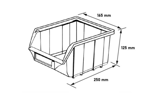 Hippo Bin 612M FPO Crate – Heavy-Duty Plastic Storage Bin for Agriculture & Industry - Image 2